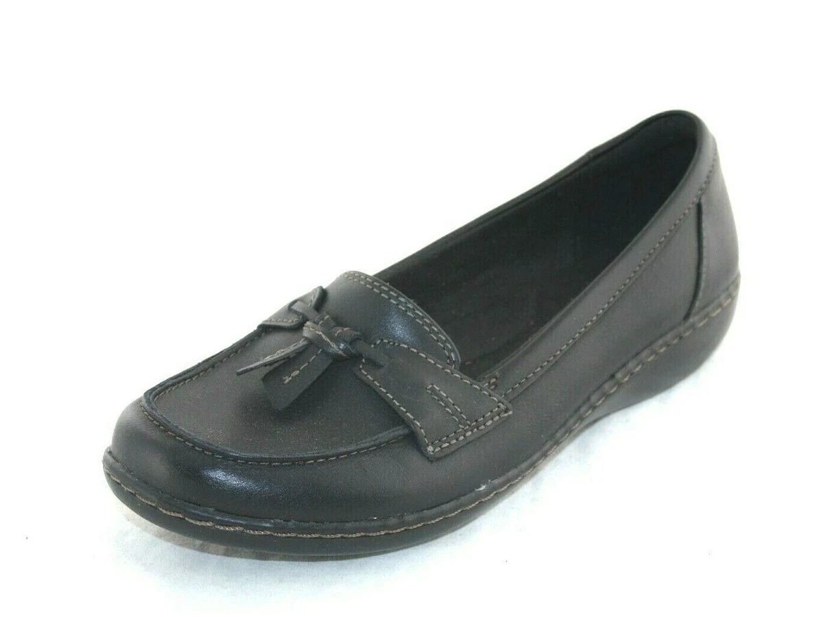 Clarks Women s Ashland Bubble Slip On Loafer BLACK CASUAL COMFORT