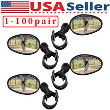 Bike Mirror Rotaty Round MTB Road Handlebar Bicycle Rear View Glass Cycling USA
