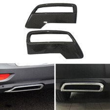 Rear Exhaust Muffler Tail Decorative Cover Trim for Peugeot 3008 5008 2017-2021