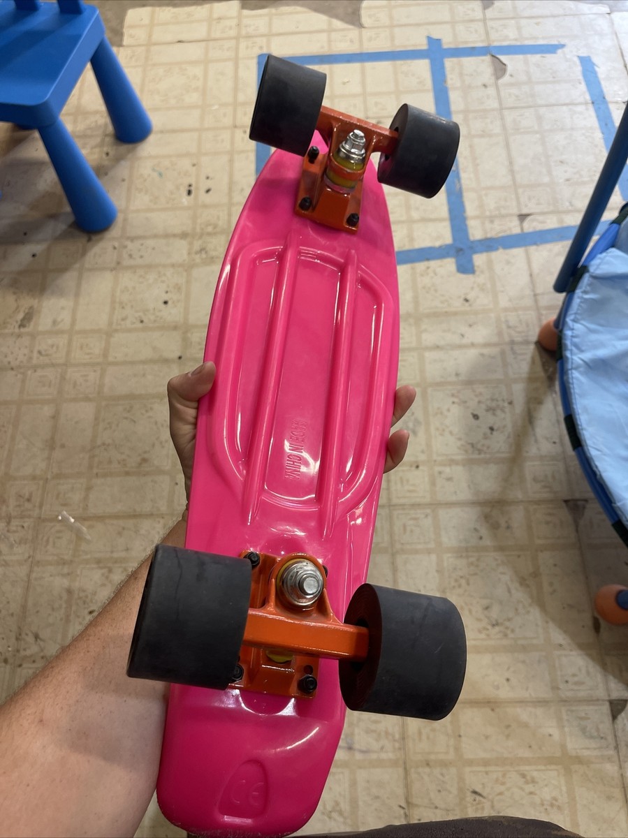 Penny Board Skateboard – Graphique Tigre & Roses – Taille 27 Pouces – Occasion En Bon état