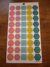 Happy Planner 45 Hooray Hardly wait Done  stickers MAMBI 273974