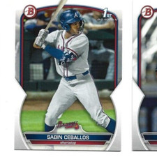2023 Bowman Draft Atlanta Braves Sabin Ceballos 1st Bowman card