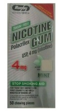 Nicotine Gum 4mg 50 Pieces MINT flavor Sugar Free NEW 