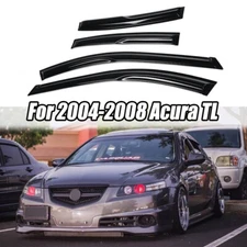 For 2004-2008 ACURA TL Window Visors Wind Rain Guards Vent Deflector Mugen Style
