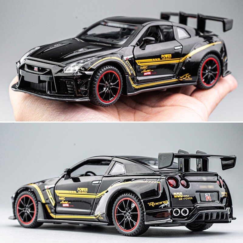 1:32 Scale Simulation Sport Race Skyline R34 R35 Diecast Metal Model Car
