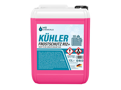 Kühlerfrostschutz 10L rosa R12+ Schutz bis -40°C KÜHLMITTEL GEBRAUCHSFERTIG SALE
