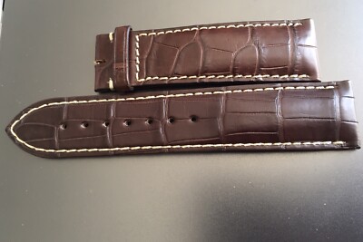 Genuine Longines Alligator Brown Leather Strap L682120161
