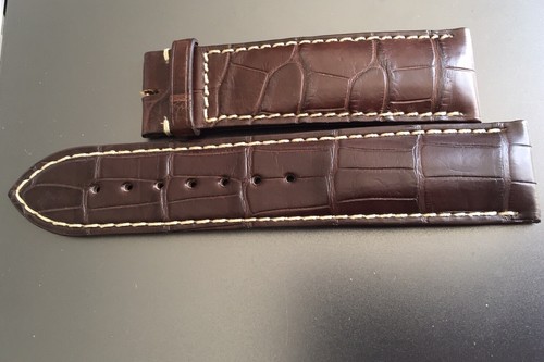 Genuine Longines Alligator Brown 