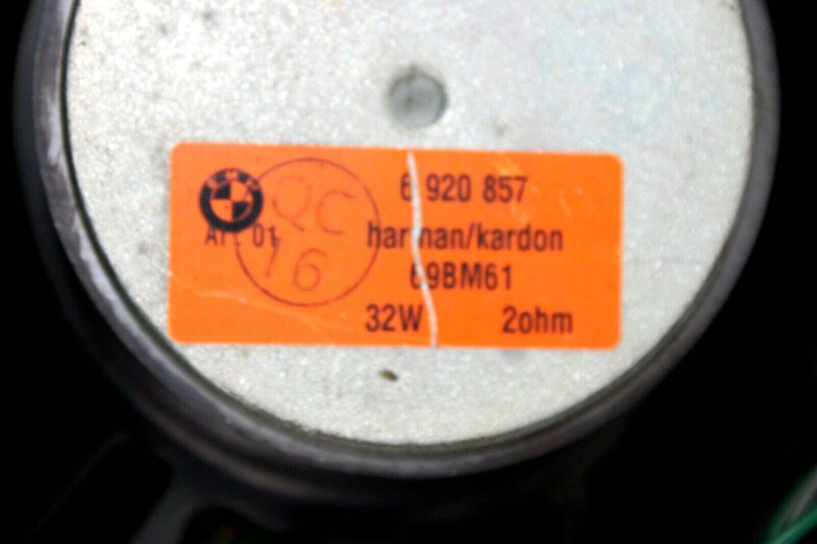 19992006 BMW HARMAN KARDON SUBWOOFER SPEAKER 6920857 OEM* eBay