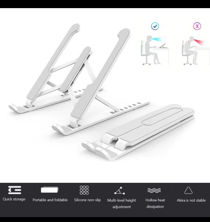 Laptop Stand Holder Adjustable laptop Stand Non-Slip Support Ergonomic Support