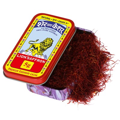 LION SAFFRON 5g Original Kashmir Saffron/Kesar/Azafran Certified Grade A+ for...