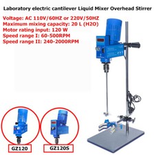 20L Laboratory Electric Cantilever Mixer Scientific Digital Overhead Stirrer Y