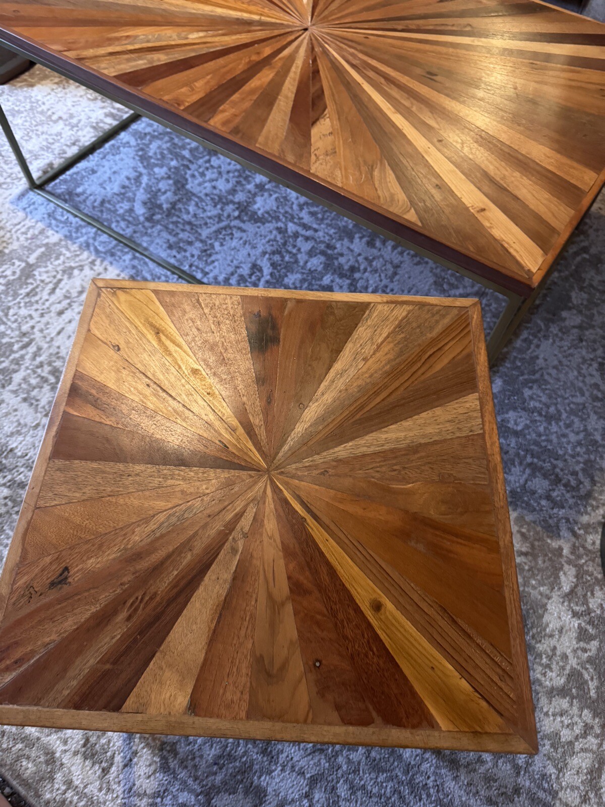 Barker And Stonehouse Jupiter Reclaimed Coffee Table And Side Table