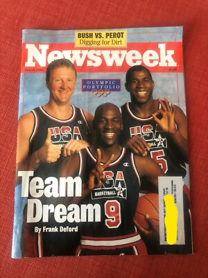 OLYMPICS DREAM TEAM - 1992 JULY 6 NEWSWEEK MAGAZINE - Johnson