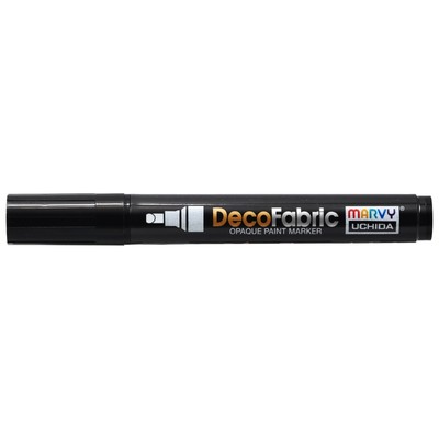 Uchida DecoFabric Opaque Paint Marker Chisel Tip-Black
