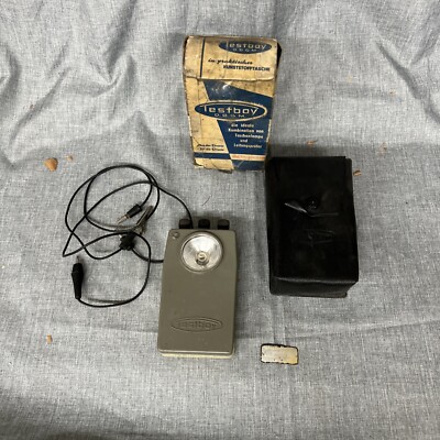 Vintage TESTBOY Pocket Flash Light West Germany With Original Box
