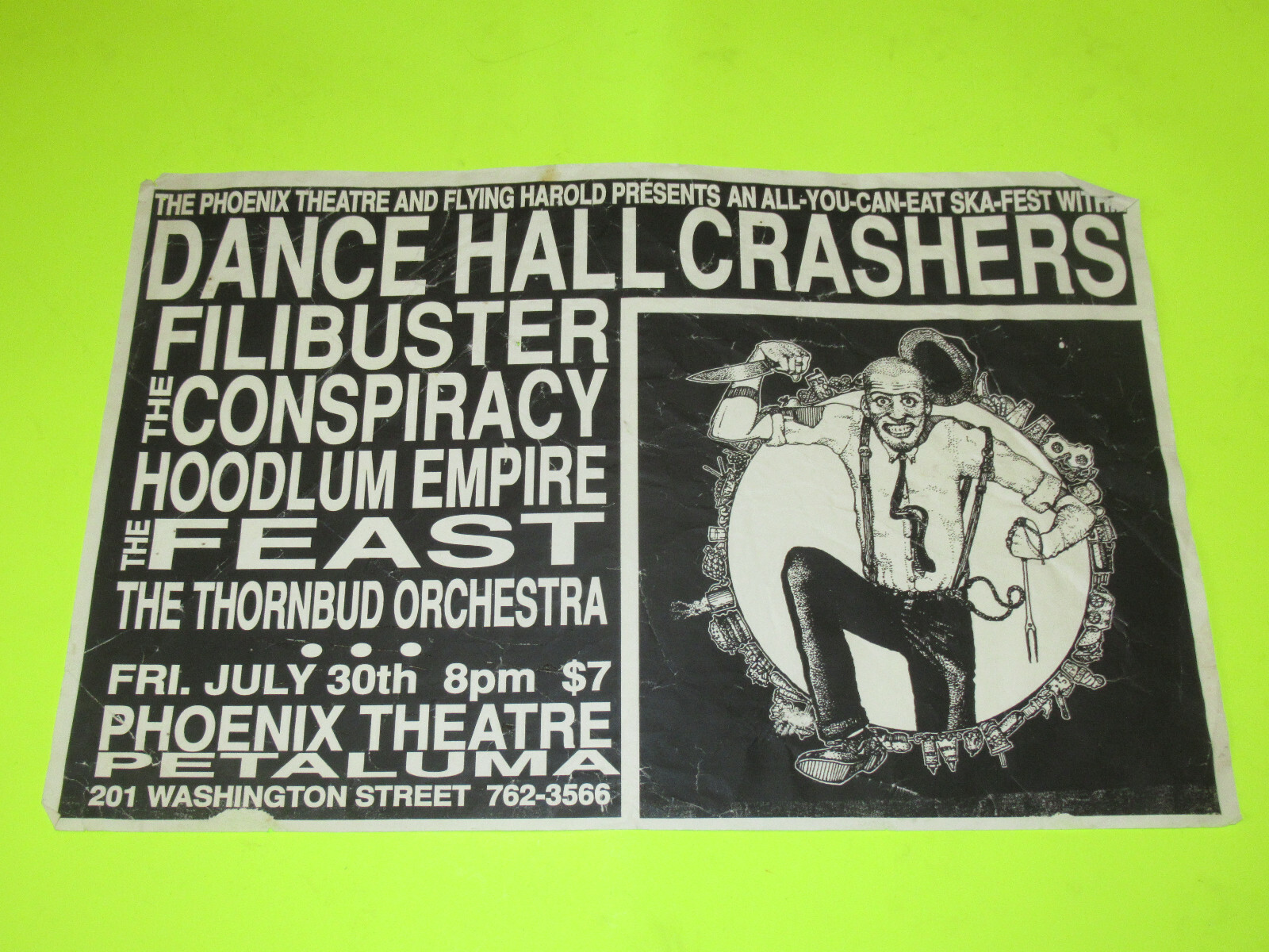 VINTAGE 1990'S DANCE HALL CRASHERS TOUR FLYER POSTER SKA eBay