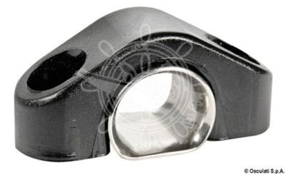 Osculati Black nylon sheet fairlead with renforcement 13 mm