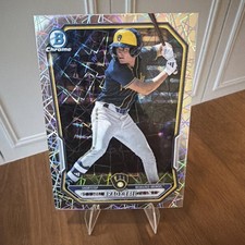 2026 Bowman Brady Ebel - Lazer Refractor - Brewers #BCP-142
