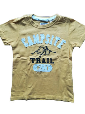 E-Bound  T-Shirt Jungen Gr. 110 / 5 Jahre gelb Camping / Trail