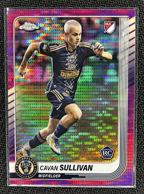 2025 Topps Chrome MLS Cavan Sullivan RC Magenta Pulsar #6 Philadelphia Union