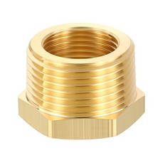 1PCS 1" Male NPT x 3/4" FeMale NPT Thread Brass Hex Extension Adapter