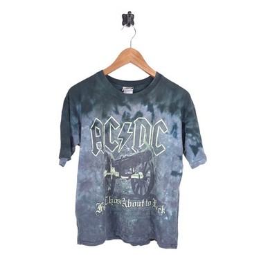Liquid Blue 2006 ACDC vorgeschrumpftes Damen-T-Shirt Medium 