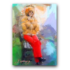 Olivia Newton-John #18 Art Card Limited 28/50 Vela Signed (Movies Actress)