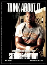 1991 Pro Set Public Service Announcement Charles Mann Washington Redskins #377