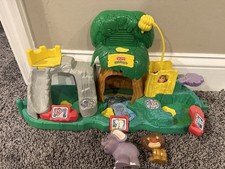 Fisher Price Little People Zoo Animals Jungle Playset with Sounds 2 Figures-READ