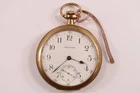 Antique Waltham Traveler Gold Filled Pocket Watch Pre-Owned Runs (43-45)