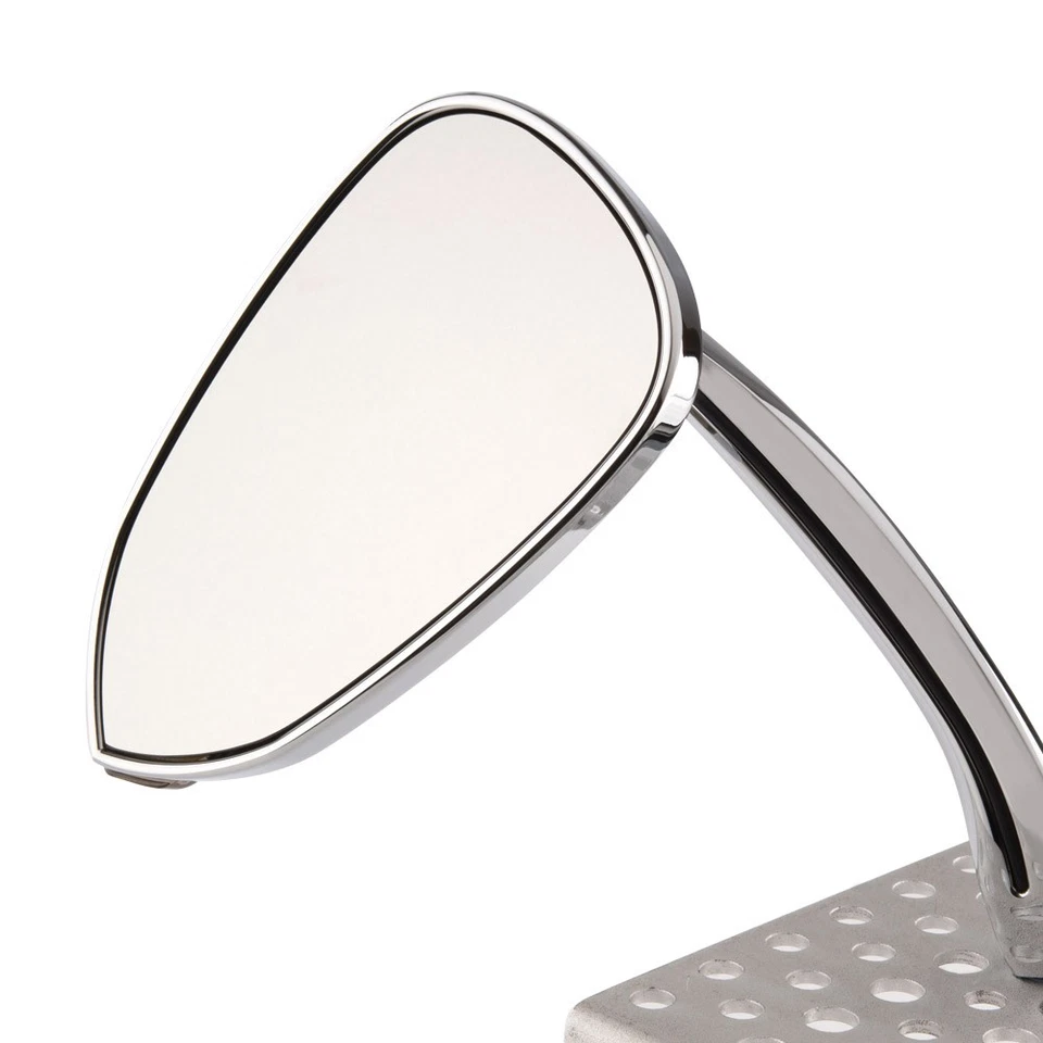 VAWiK - mirrors FLASH OVAL chrome aluminum LED fits Harley ELECTRA GLIDE - Imagem 4 de 4