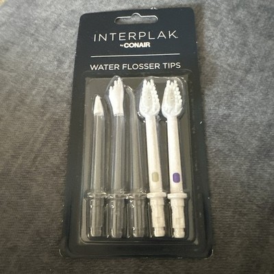 INTERPLAK By CONAIR water Flosser TipsNEW Set of Five (5)