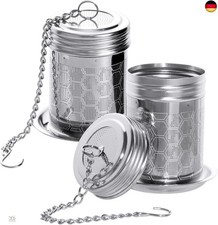 2 Teesieb für Losen Tee, Teefilter Edelstahl Tee Sieb Tee Infuser Teeei mit