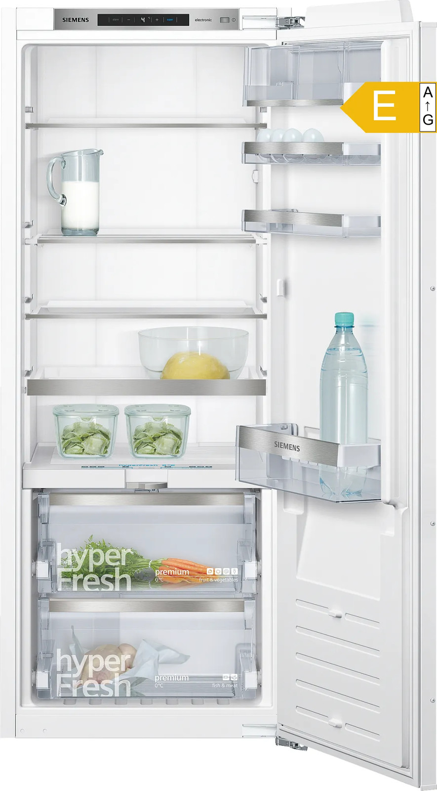 Siemens Einbaukühlschrank KI51FADE0 220L E 140cm LED weiß integr.