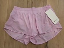 Lululemon Hotty Hot Low Rise LR Lined Short 2.5" VITP Vita Pink Size 8