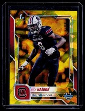 2025 Bowman University Chrome Sapphire #82 Nyck Harbor Yellow Sapphire #/75