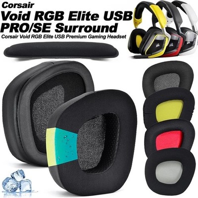 Headphone Earpad Cushion Cover For Corsair Void RGB Elite USB PRO SE Surround