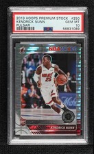2019 NBA Hoops Premium Stock Box Set Pulsar Prizm Kendrick Nunn #250 PSA 10 bn5