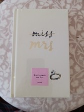 KATE SPADE MISS TO MRS. BRIDAL JOURNAL 200 LINED PAGES NEW SEALED MINT CONDITION