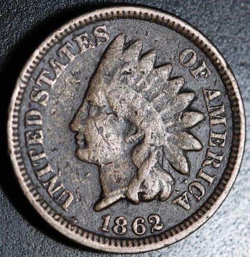 1862 INDIAN HEAD CENT - GOOD