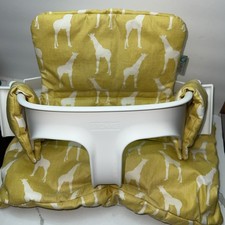 Stokke Tripp Trapp Baby Set Version 4 Seat  UKJE Yellow Giraffe Cushion EUC