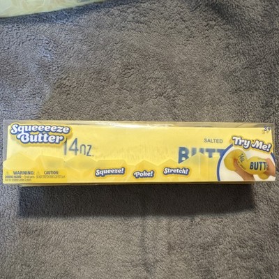 Giggle Zone Squeeeeze Butter Tactile Squeeze Toy, Yellow, 14 oz MPN 470787