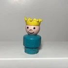 Vintage Fisher Price Little People #993 Castle Boy Prince Wood Figure