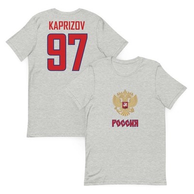 Kirill Kaprizov #97 Russia Hockey Jersey Shirt Olympics World Cup Wild