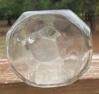 Vintage Liquor Bottle Pierce Bottle Company Hexagon Shape Clear Glass Turkeys — photo 3