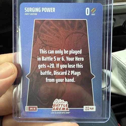 Bo Jackson Battle Arena Bonus Play Surging Power BLP-16 BOBA SSP!