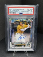 Topps 2025 Bowman Chrome Speckle Auto #CPA-SM Shotaro Morii Athletics PSA 10 /2…
