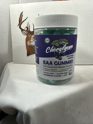 Cherylgum EAA Gummies Blueberry 120 Gummies - 11/26 FRESH! FREE SHIPPING