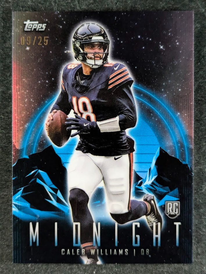 2024 Topps Midnight Football CALEB WILLIAMS 9/25 Rookie RC Moonrise SP #1